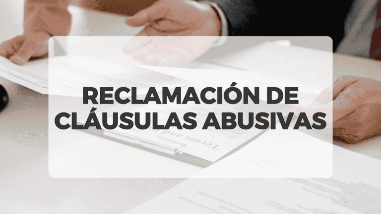 Reclamación de cláusulas abusivas